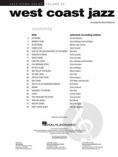 Jazz Piano Solos Series Vol. 59: West Coast Jazz 