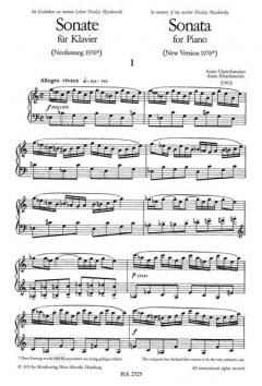 Sonate von Aram Chatschaturjan für Klavier, neue Version 1976 (Original 1961) im Alle Noten Shop kaufen