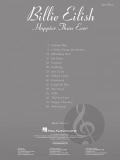 Happier Than Ever (Easy Piano) von Eilish 
