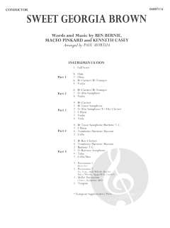 Sweet Georgia Brown von Ben Bernie 