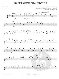 Sweet Georgia Brown von Ben Bernie 