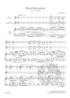 Maria Mater gratiae op. 47/2 N 96 von Gabriel Fauré 