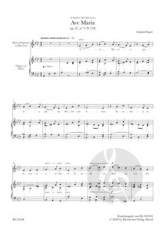 Ave Maria op. 67/2 N 129 von Gabriel Fauré 