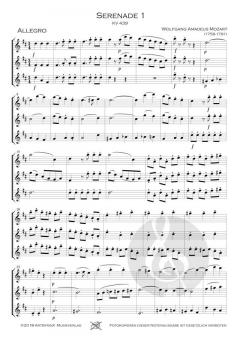 Serenade 1 in C-Dur KV 439b von Wolfgang Amadeus Mozart 