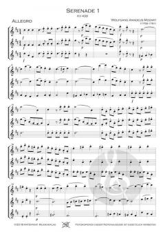 Serenade 1 in C-Dur KV 439b von Wolfgang Amadeus Mozart 