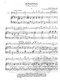 Sonatina for Flute and Piano Op. 100 von Antonín Dvorák 