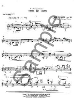 Sonata Op. 42 von Miklos Rozsa 