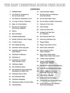 The Easy Christmas Songs Fake Book 