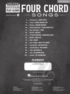 Deluxe Guitar Play-Along Vol. 13: 4 Chord Songs 