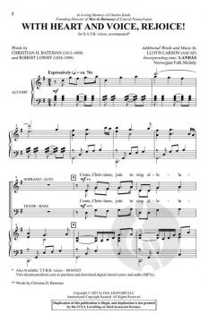 With Heart and Voice, Rejoice! von Lloyd Larson 