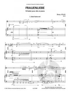 Frauenliebe von Betsy Jolas 