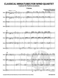 Classical Miniatures for Wind Quartet 