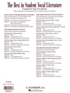 The First Book Of Baritone/Bass Solos 