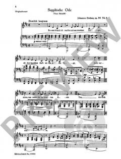 Feldeinsamkeit op. 86 Nr. 2 - Sapphische Ode op. 94 Nr. 4 von Johannes Brahms 