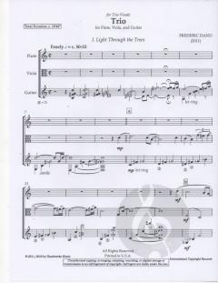 Trio for Flute, Viola, and Guitar von Frederic Hand 