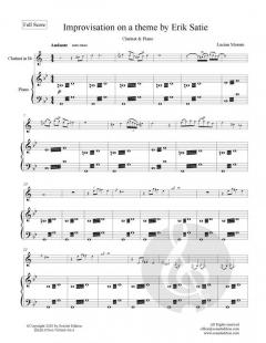 Improvisation on a theme by Erik Satie von Lucian Moraru 