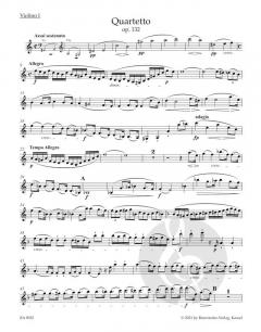 Streichquartett a-Moll op. 132 von Ludwig van Beethoven im Alle Noten Shop kaufen (Stimmensatz)