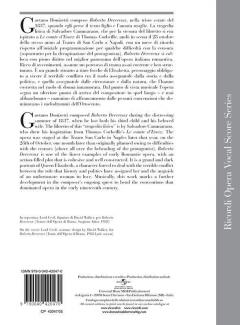 Roberto Devereux Vocal Score Paper von Gaetano Donizetti 
