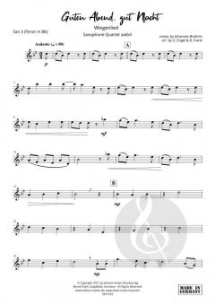 Guten Abend, Gut' Nacht von Johannes Brahms 