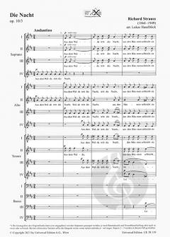 Die Nacht op. 10/3 von Richard Strauss 