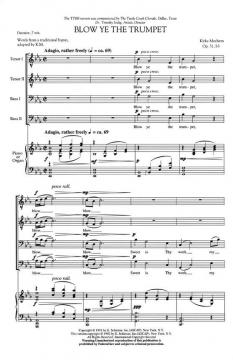 Blow Ye The Trumpet Organ Or Orchestra Optional Christmas (Kirke Mechem) 