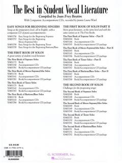 The First Book Of Soprano Solos Part 2 von Joan Frey Boytim 