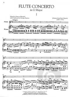 Concerto for Flute in G Major von Johann Joachim Quantz 