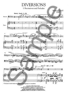 Diversions For Bassoon With Piano Reduction (Morton Gould) 