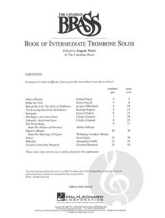 Intermediate Trombone Solos von Canadian Brass Quintet 