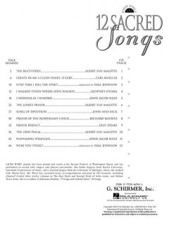 12 Sacred Songs High Voice 