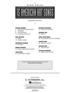 15 American Art Songs High Voice 