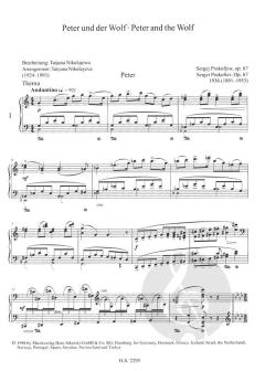 Peter und der Wolf op. 67 (Suite) von Sergei Sergejewitsch Prokofjew 