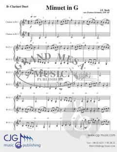 Minuet in G von Johann Sebastian Bach 