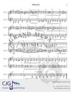 Minuet in G von Johann Sebastian Bach 