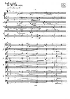 Requiem Per 14 Voci A Cappella 