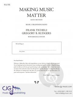 Making Music Matter 1 von Frank Ticheli 