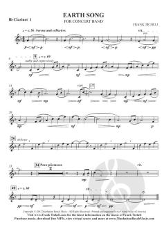 Earth Song von Frank Ticheli 