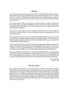 The First Book Of Soprano Solos Part 2 