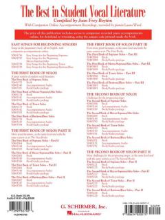 The Second Book Of Baritone/Bass Solos 