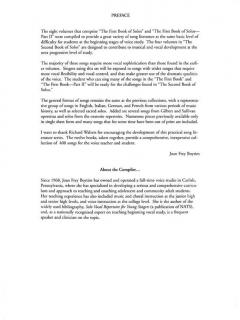 The Second Book Of Baritone/Bass Solos 