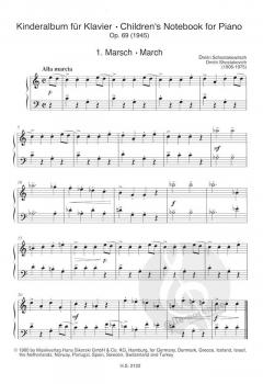 6 Kinderstücke op. 69 von Dmitri Schostakowitsch für Klavier im Alle Noten Shop kaufen