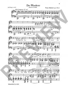 Wandrers Nachtlied 1 op. 4/3 - Der Wanderer op. 4/1 von Franz Schubert 