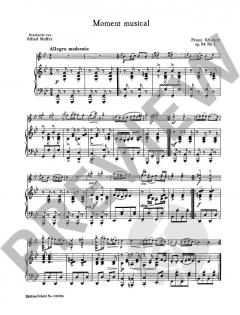 Moment Musical op. 94/3 von Franz Schubert 