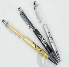 Stylus pen g-clef black/crystal 