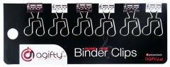 Binder Clip quaver black/white 6 pcs 