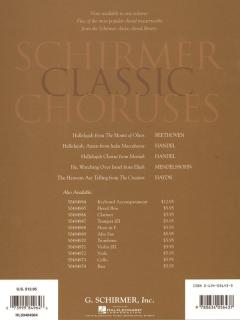 Schirmer Classic Choruses Keyboard Accompaniment (Stan Pethel) 