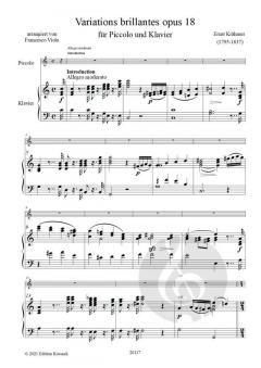 Variations brillantes op. 18 von Ernest Krähmer 