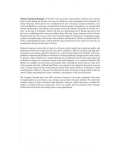 Trumpet Concerto Hummel (Johann Nepomuk Hummel) 