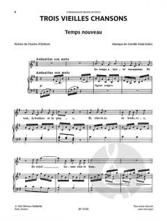 3 Vielles Chansons von Camille Saint-Saëns 