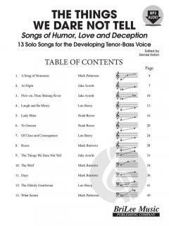 The Things We Dare Not Tell: Songs of Humor, Love and Deception 